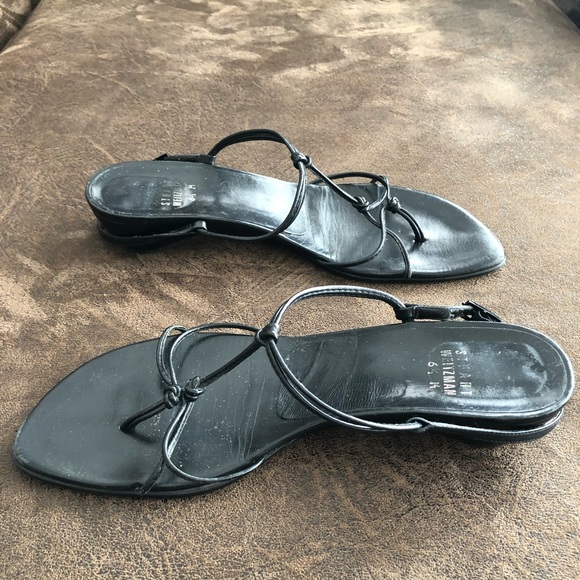 💥LAST PRICE DROP!!!💥 STUART WEITZMAN -6.5- Dressy, Strappy Sandals in black - Picture 6 of 12